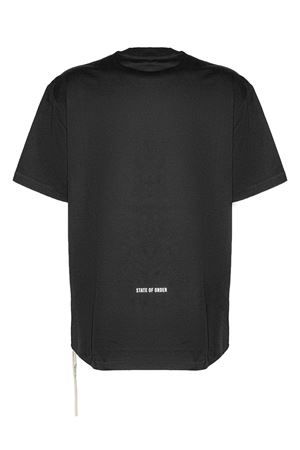 Black cotton T-shirt STATE OF ORDER | ST26010D001